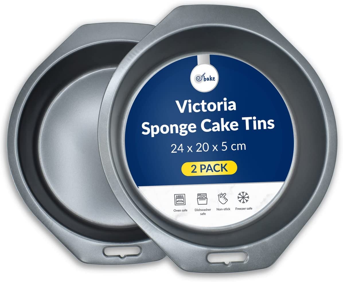 8" Round Cake Pans with Carbon Base (2-Pack) – ebake