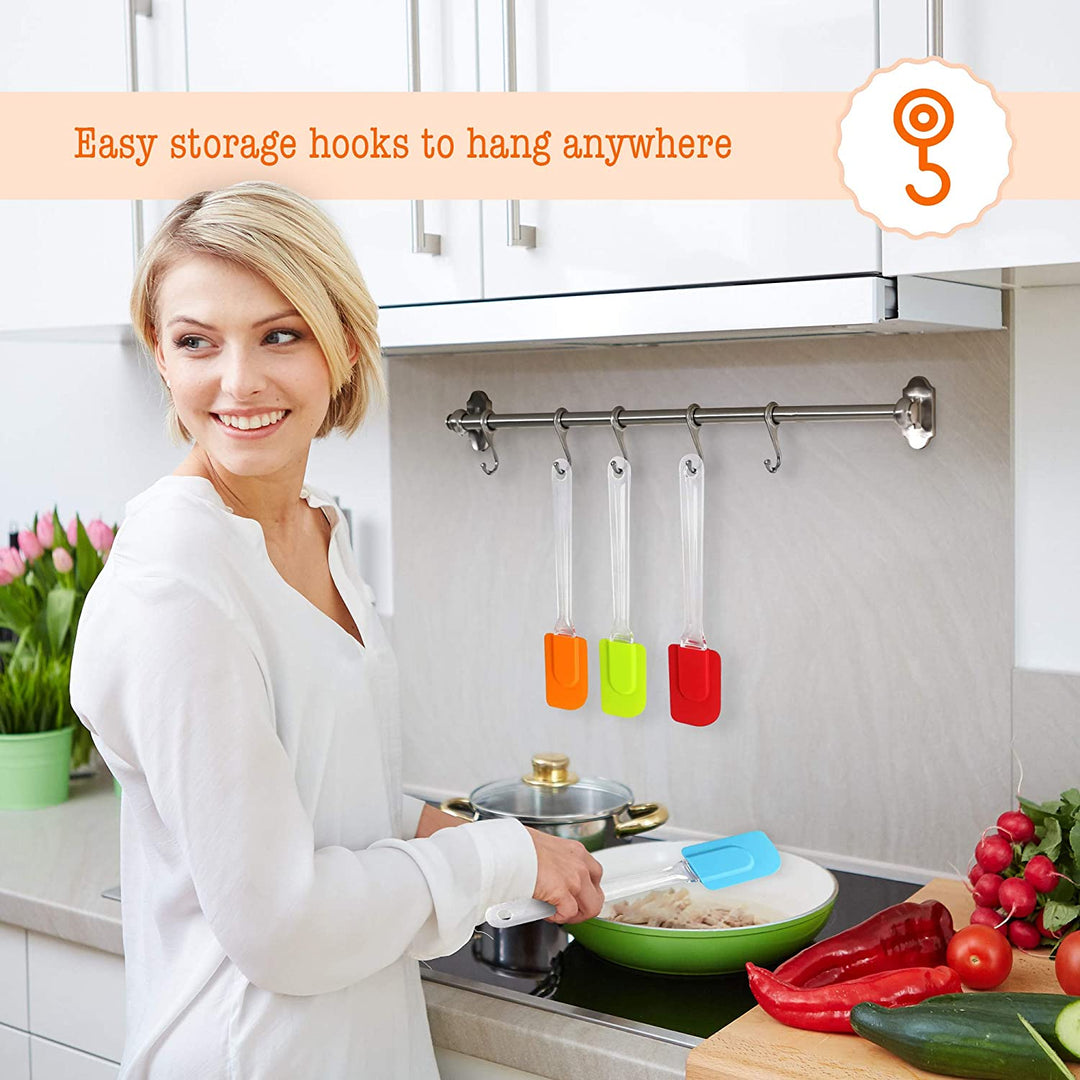 Silicone Spatula Multi Color Lifestyle Image Kitchen Background