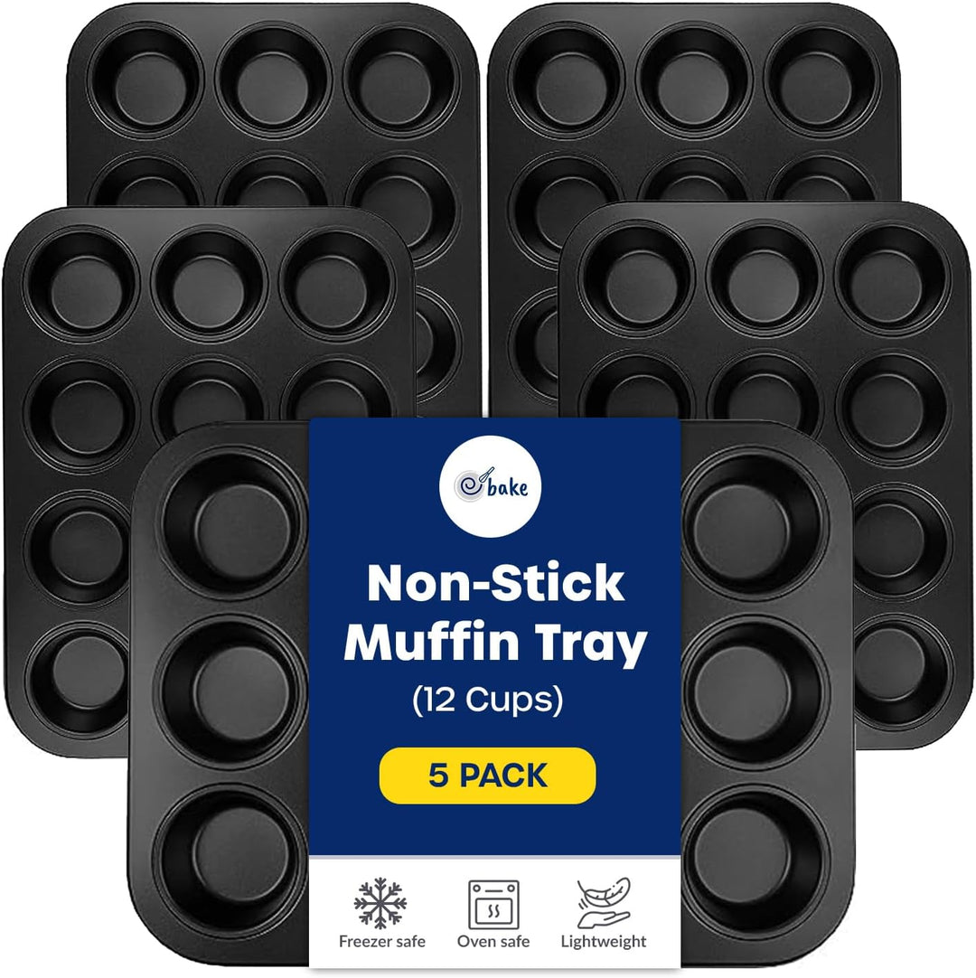 Non-Stick Muffin and Cupcake Tray - 12 Cups