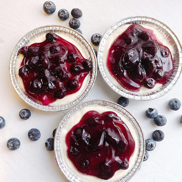 Foil Pie Lifestyle Image with BlueBerry Cake