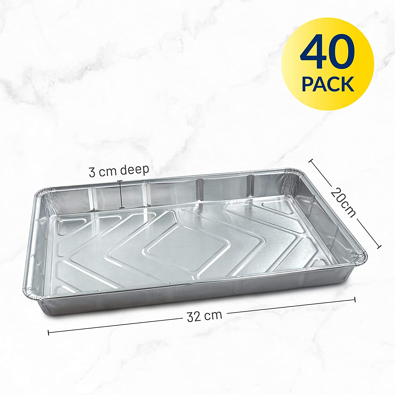 Aluminium foil outlet baking tray