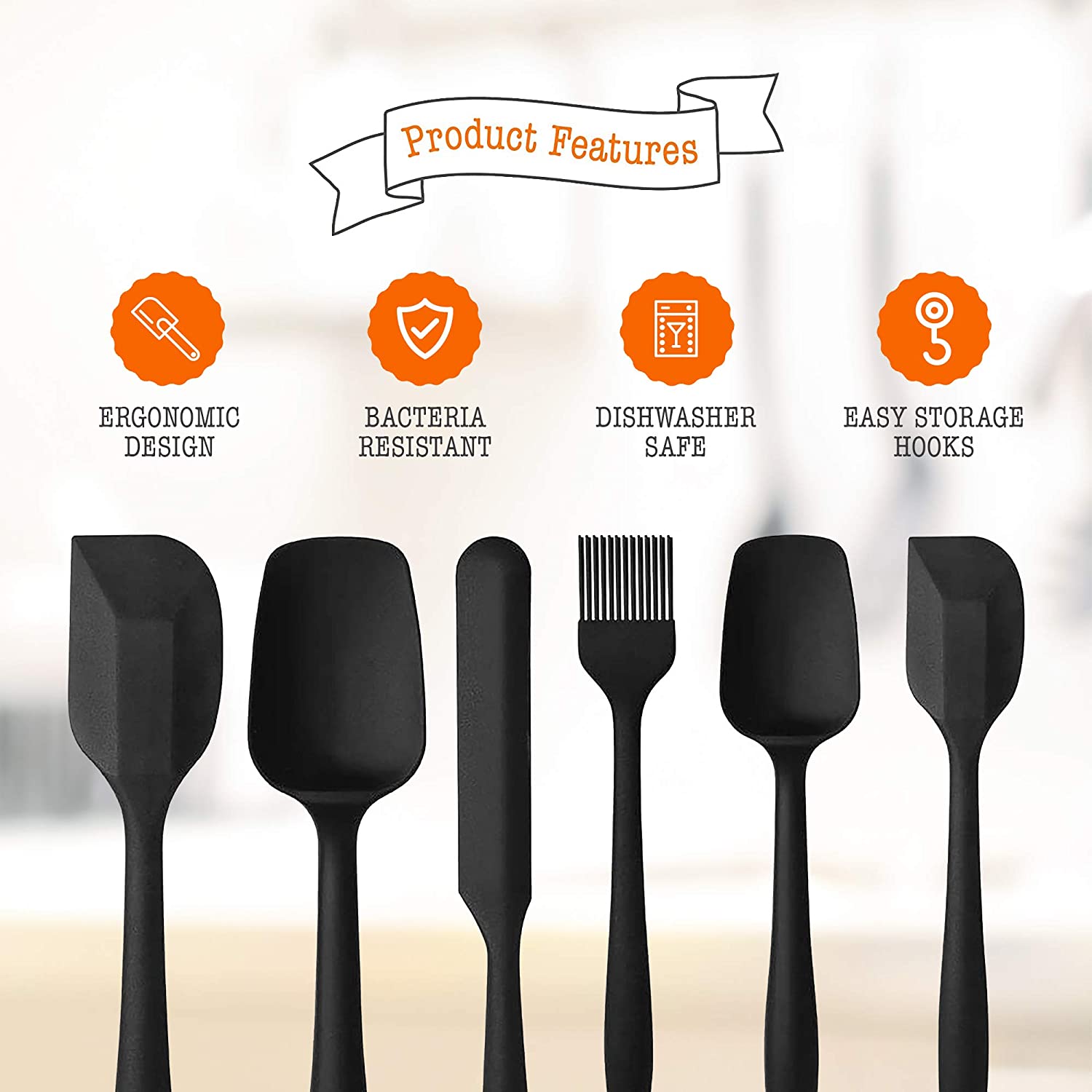 Black rubber best sale spatula